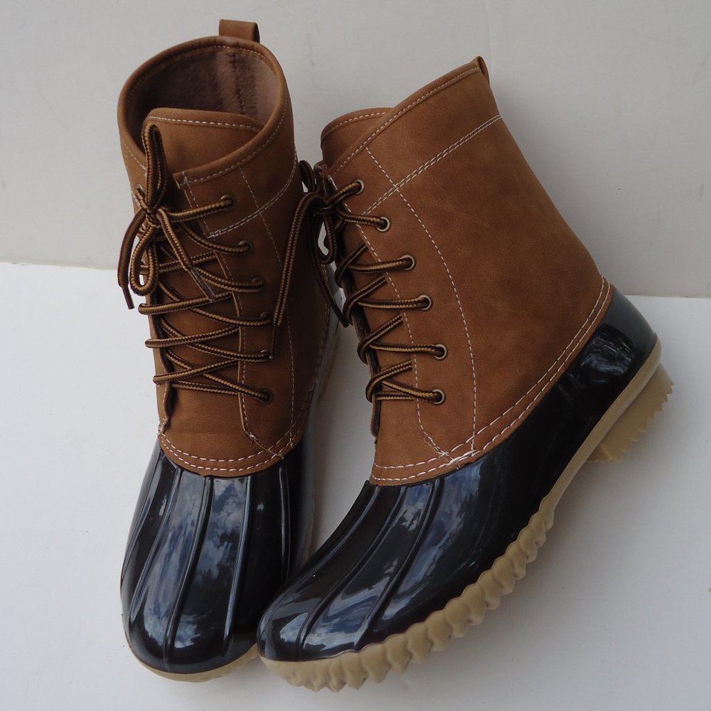 SIZE 9 M.Charles Albert Waterproof Duck Boots .